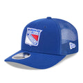 New York Rangers NHL Evergreen Blue 9SEVENTY Stretch Snap Adjustable Cap-zelvios
