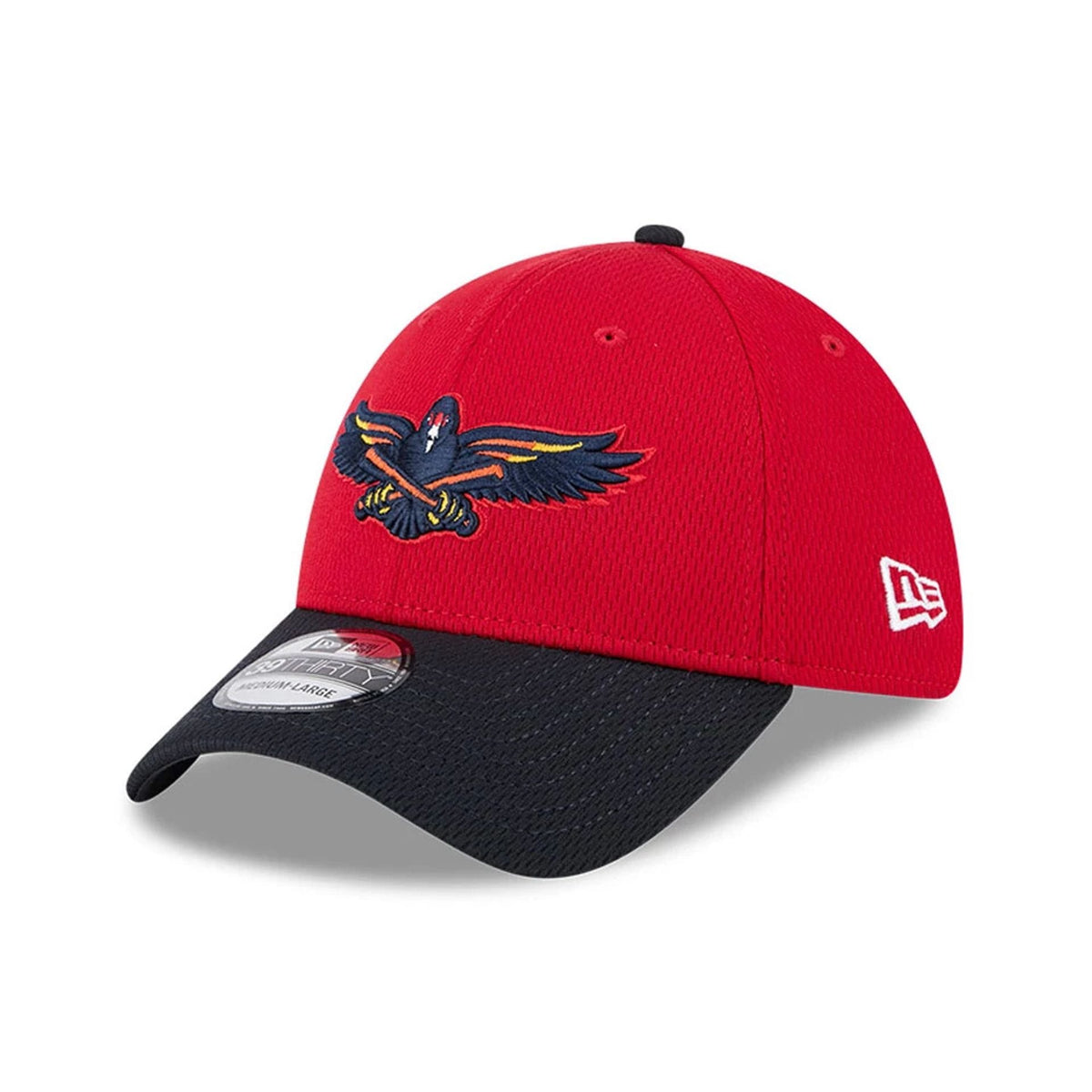 Toledo Mud Hens MiLB Batting Practice Red 39THIRTY Stretch Fit Cap-zelvios