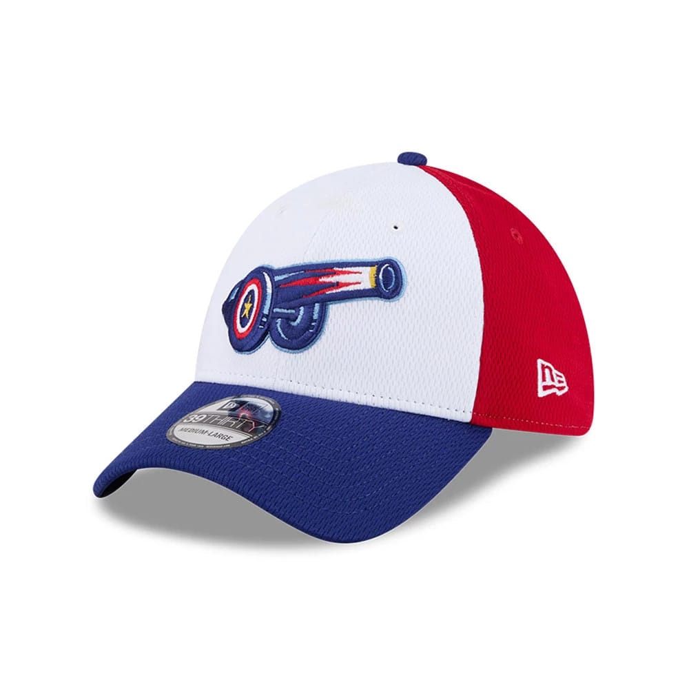 Cannon Ballers MiLB Batting Practice Navy 39THIRTY Stretch Fit Cap-zelvios