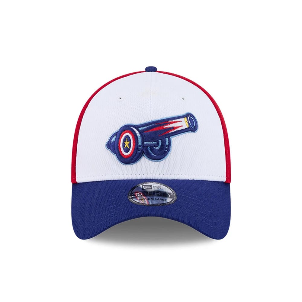 Cannon Ballers MiLB Batting Practice Navy 39THIRTY Stretch Fit Cap-zelvios