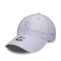 New York Yankees Womens MLB Seersucker Pastel Purple 9TWENTY Adjustable Cap-zelvios