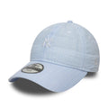 New York Yankees Youth MLB Seersucker Pastel Blue 9TWENTY Adjustable Cap-zelvios