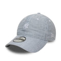 New York Yankees MLB Seersucker Navy 9TWENTY Adjustable Cap-zelvios