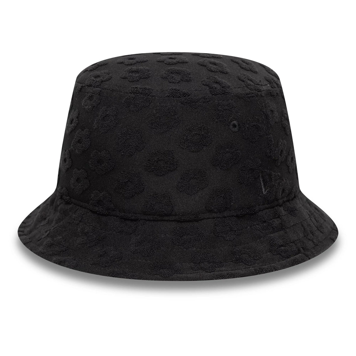 Womens New Era Towelling Black Adventure Bucket Hat-zelvios