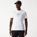 LA Lakers NBA Court Graphic White T-Shirt-zelvios
