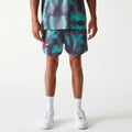 Chicago Bulls NBA All Over Print Green Shorts-zelvios