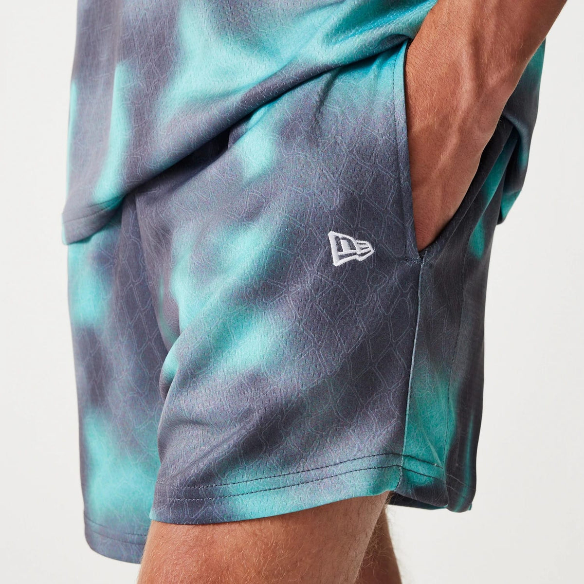 Chicago Bulls NBA All Over Print Green Shorts-zelvios