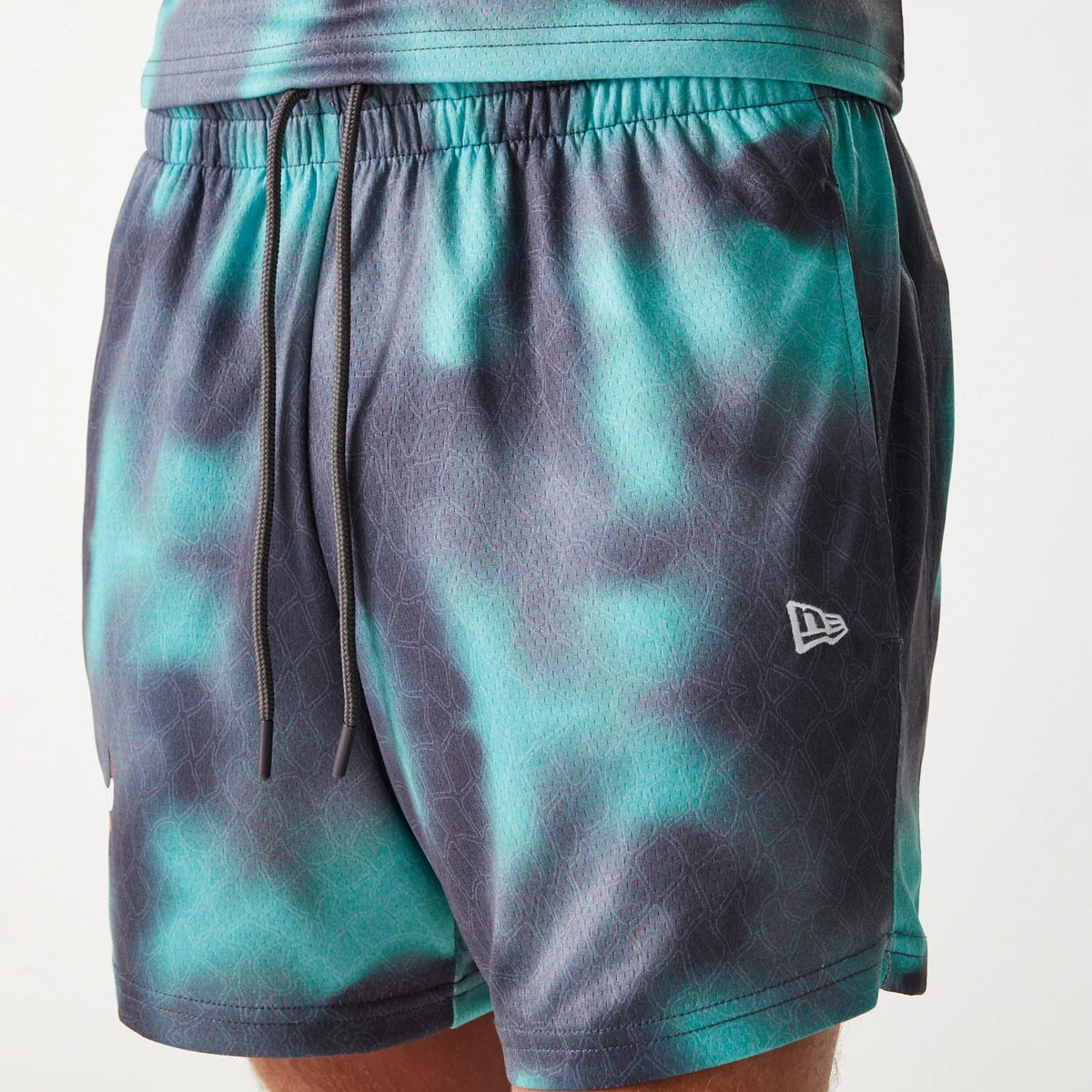 Chicago Bulls NBA All Over Print Green Shorts-zelvios