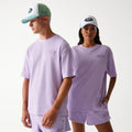 New Era Waffle Pastel Purple Oversized T-Shirt-zelvios