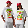 New Era Outdoor Graphic White Oversized T-Shirt-zelvios