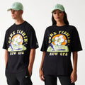 New Era Outdoor Graphic Black Oversized T-Shirt-zelvios