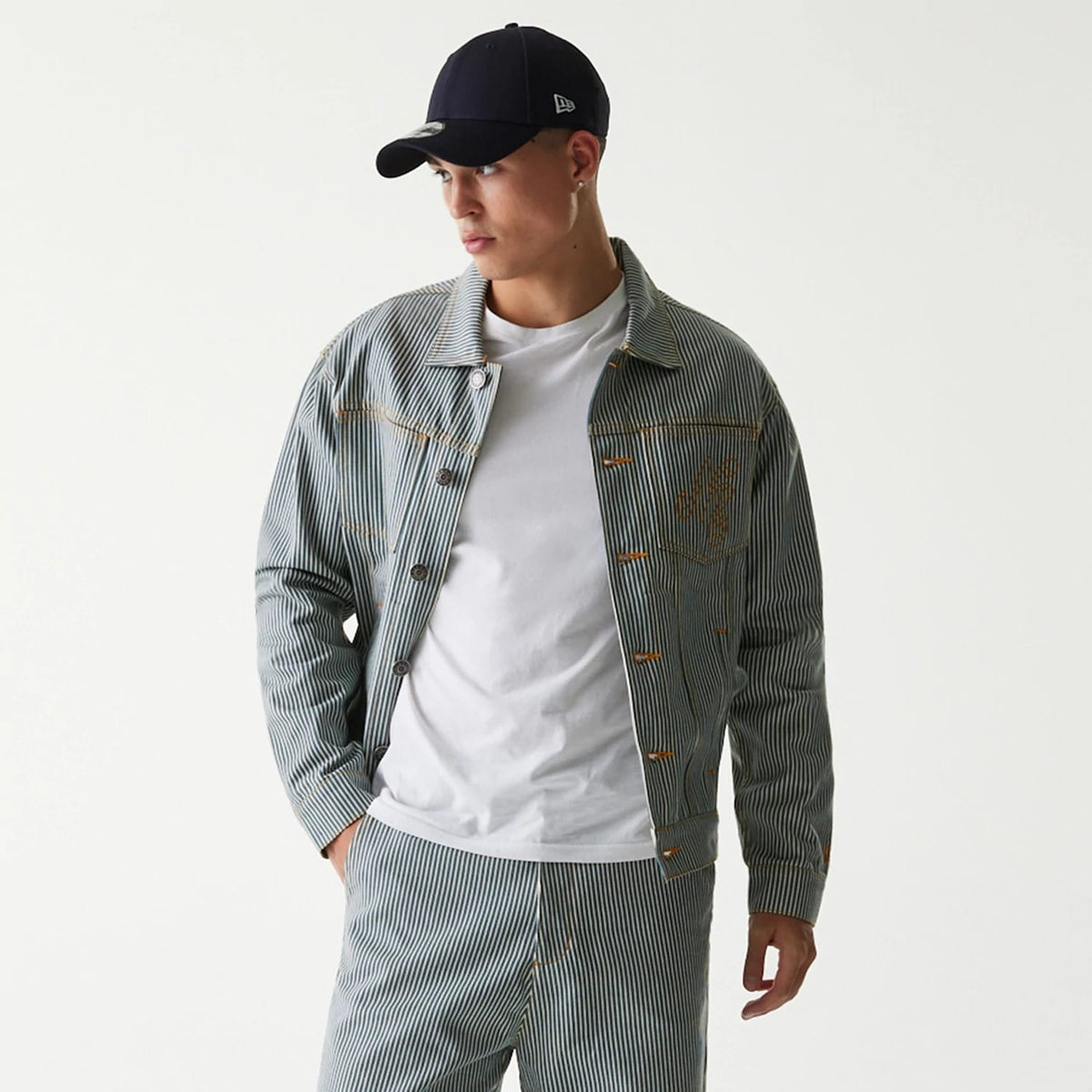 New Era Blue Denim Jacket-zelvios