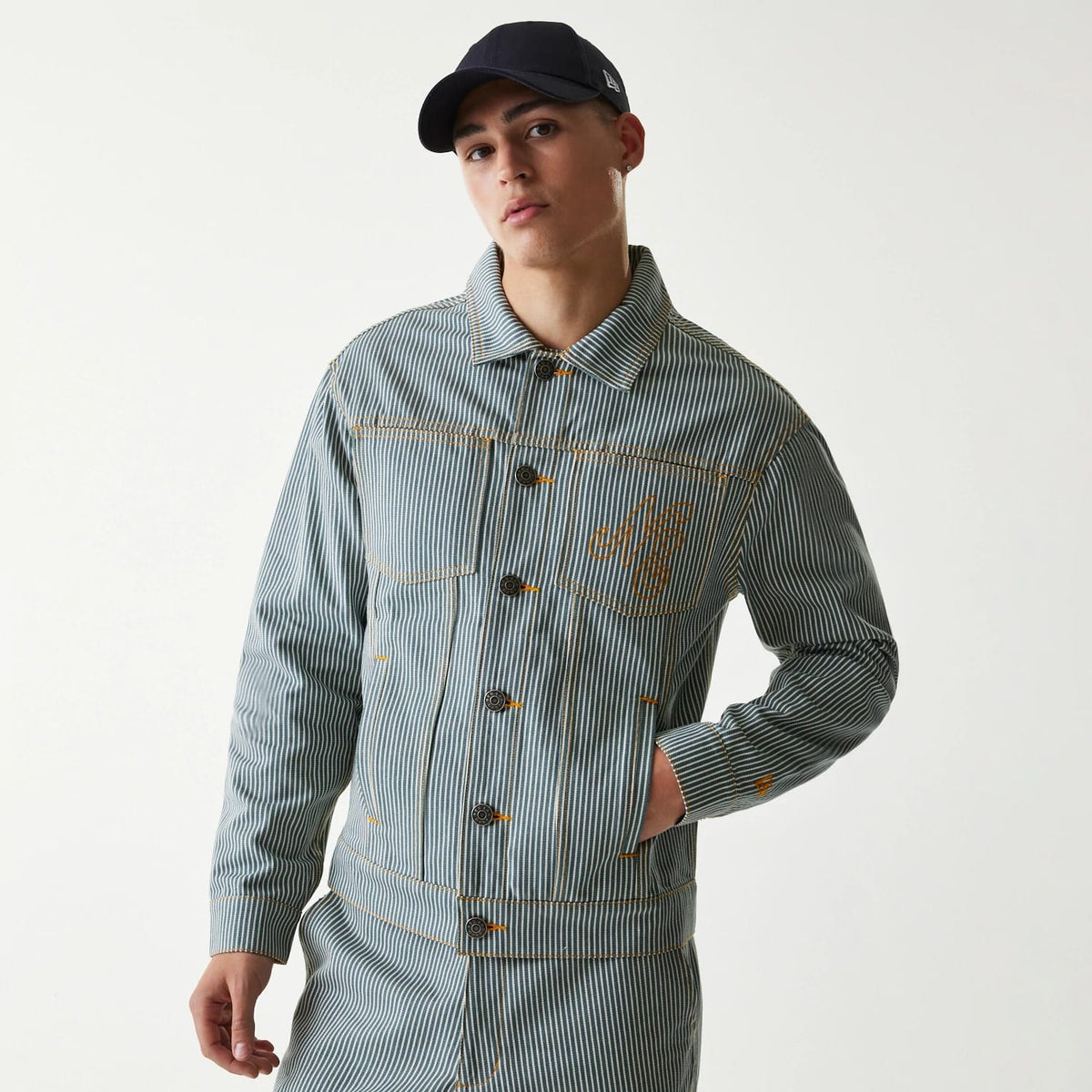 New Era Blue Denim Jacket-zelvios