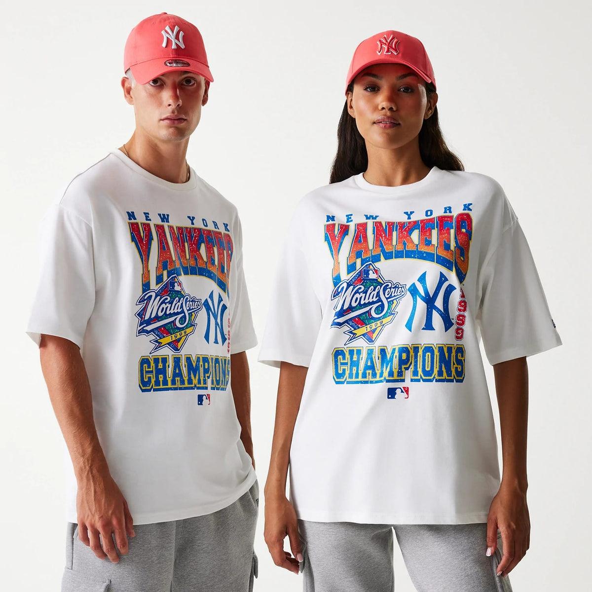 New York Yankees MLB World Series White Oversized T-Shirt-zelvios