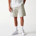LA Dodgers MLB Monogram Cream Shorts-zelvios