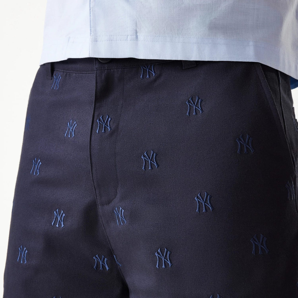 New York Yankees MLB Monogram Navy Shorts-zelvios