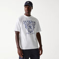 New York Yankees MLB Floral Graphic White Oversized T-Shirt-zelvios