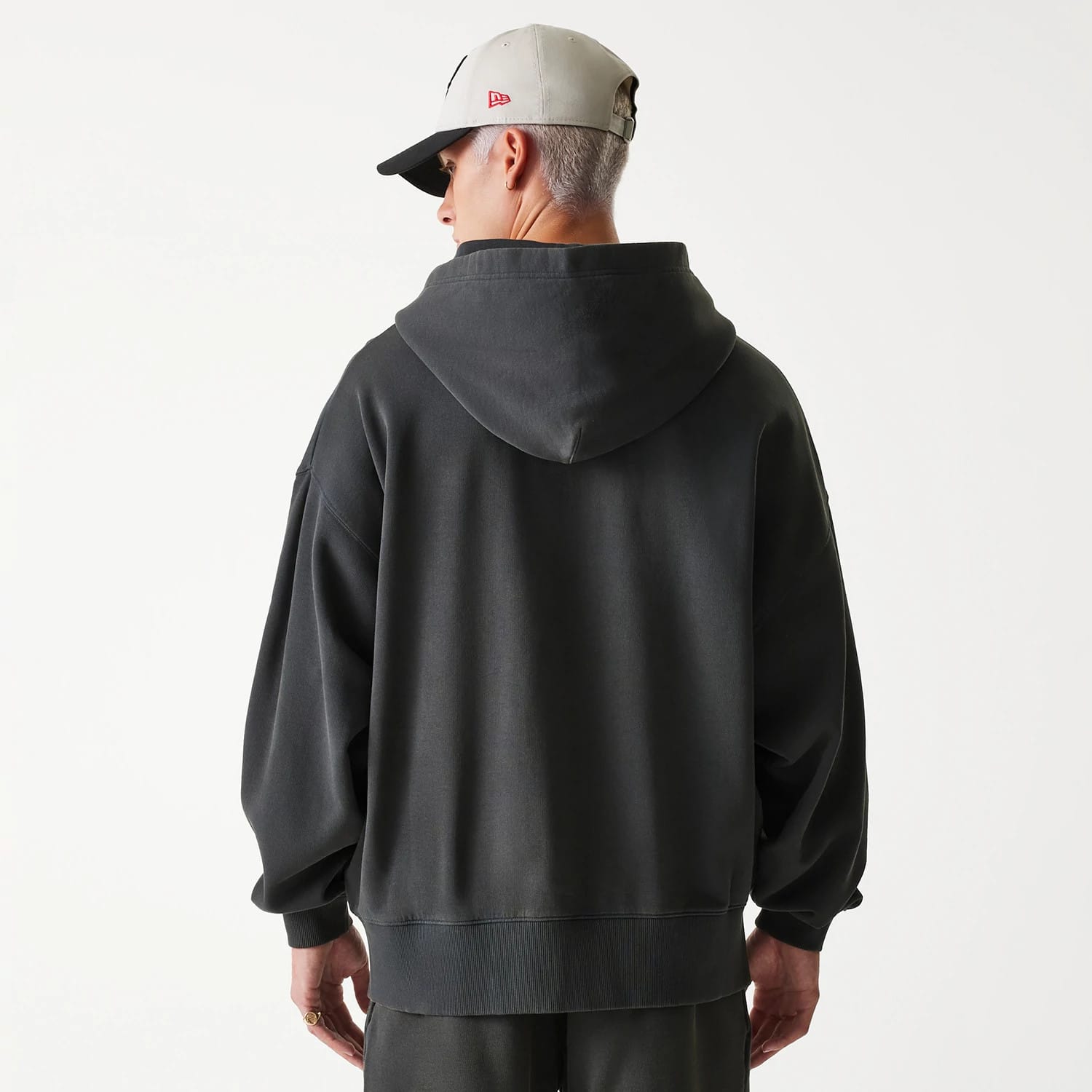 Chicago Bulls NBA Washed Grey Full Zip Hoodie-kentox