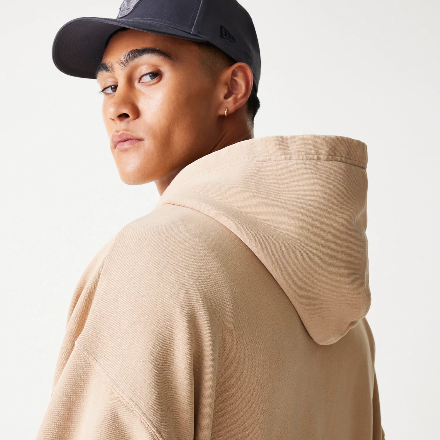 Chicago Bulls NBA Washed Beige Full Zip Hoodie-kentox