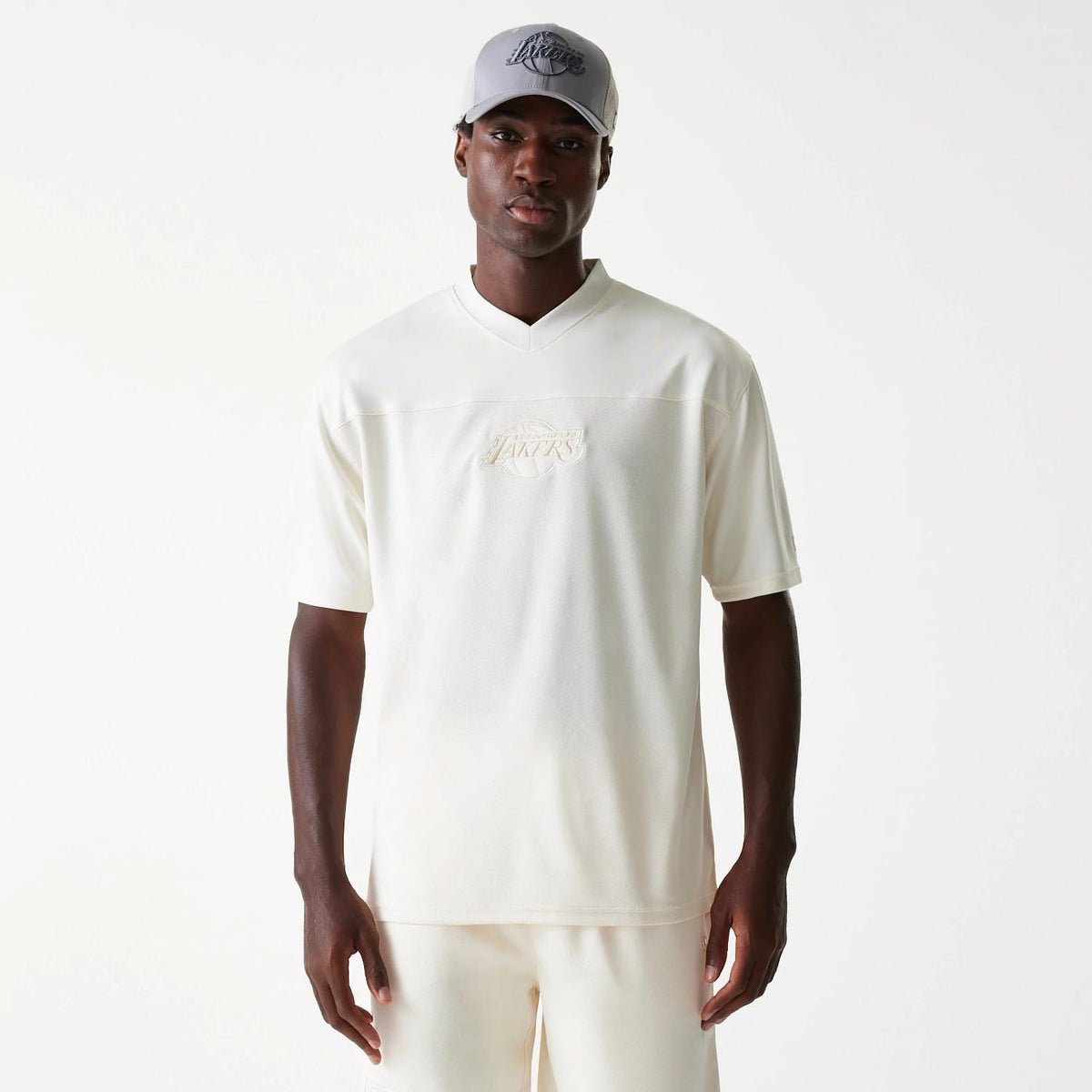 LA Lakers NBA Tonal Open White Mesh Jersey-zelvios