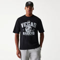 Las Vegas Raiders NFL Helmet Black Oversized T-Shirt-zelvios