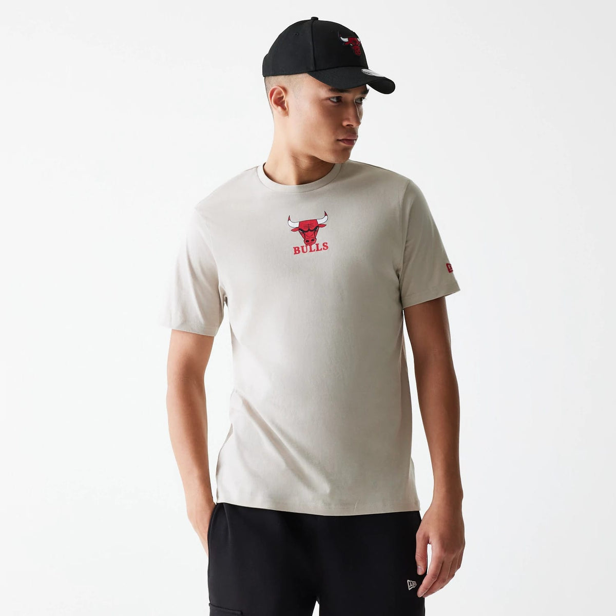 Chicago Bulls NBA Logo Cream T-Shirt-zelvios
