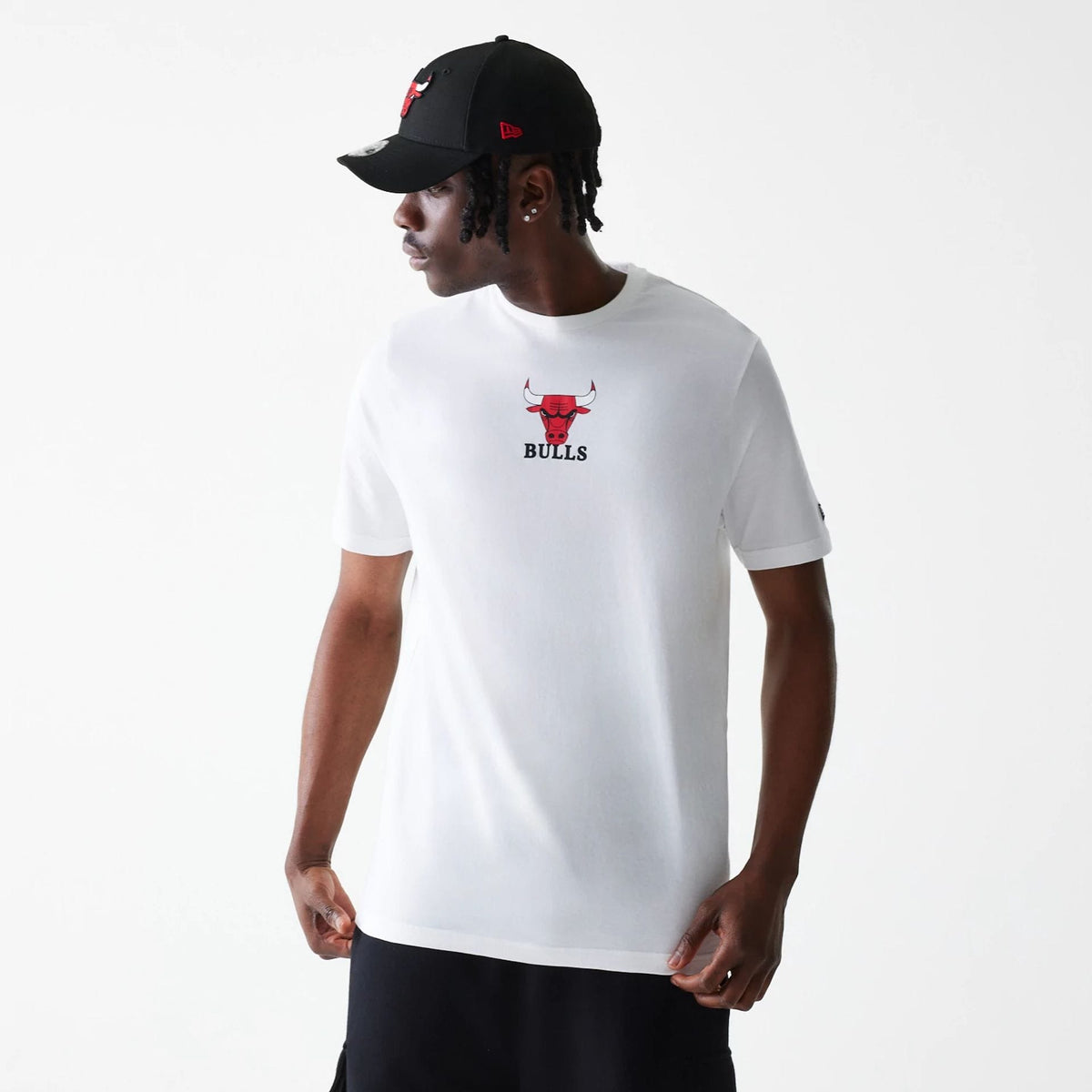 Chicago Bulls NBA Logo White T-Shirt-zelvios