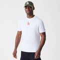 LA Dodgers MLB Logo White T-Shirt-zelvios