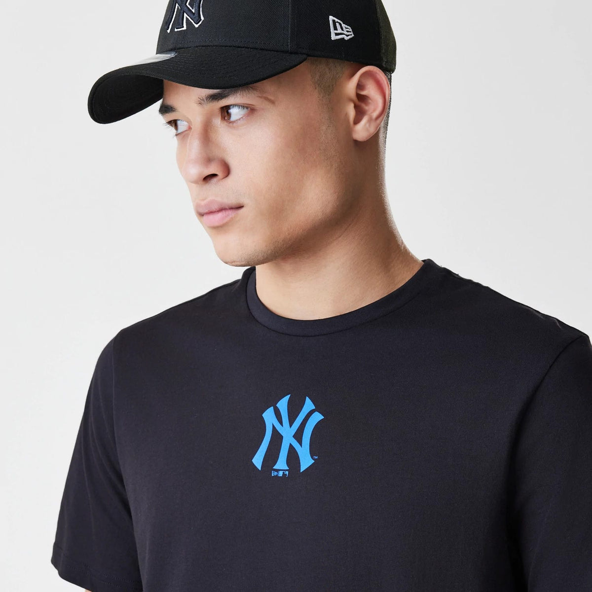 New York Yankees MLB Logo Black T-Shirt-zelvios
