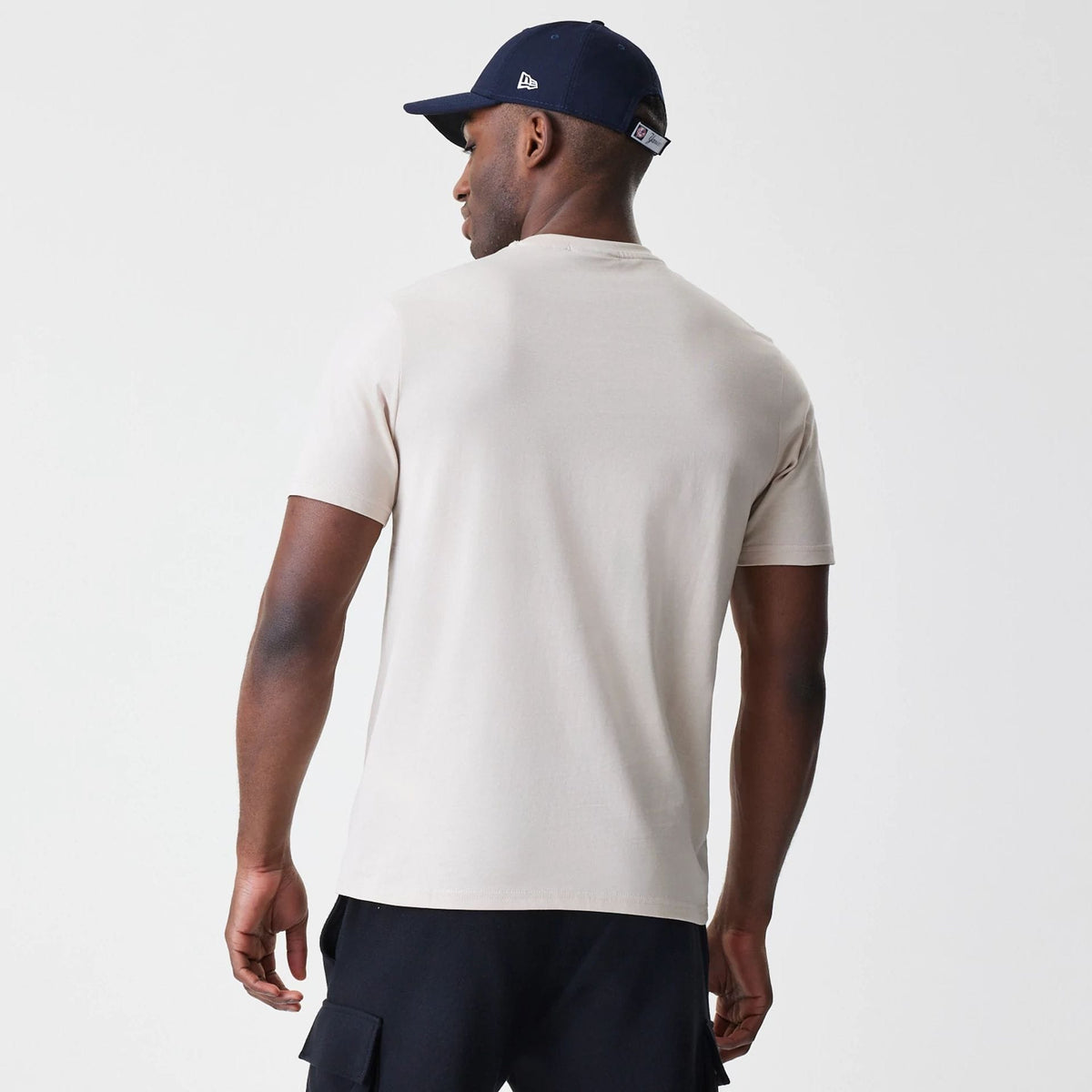 New York Yankees MLB Logo Cream T-Shirt-zelvios