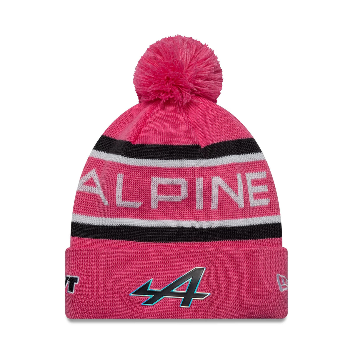Alpine Racing Youth Replica Jack Doohan Pink Cuff Knit Beanie Hat-zelvios