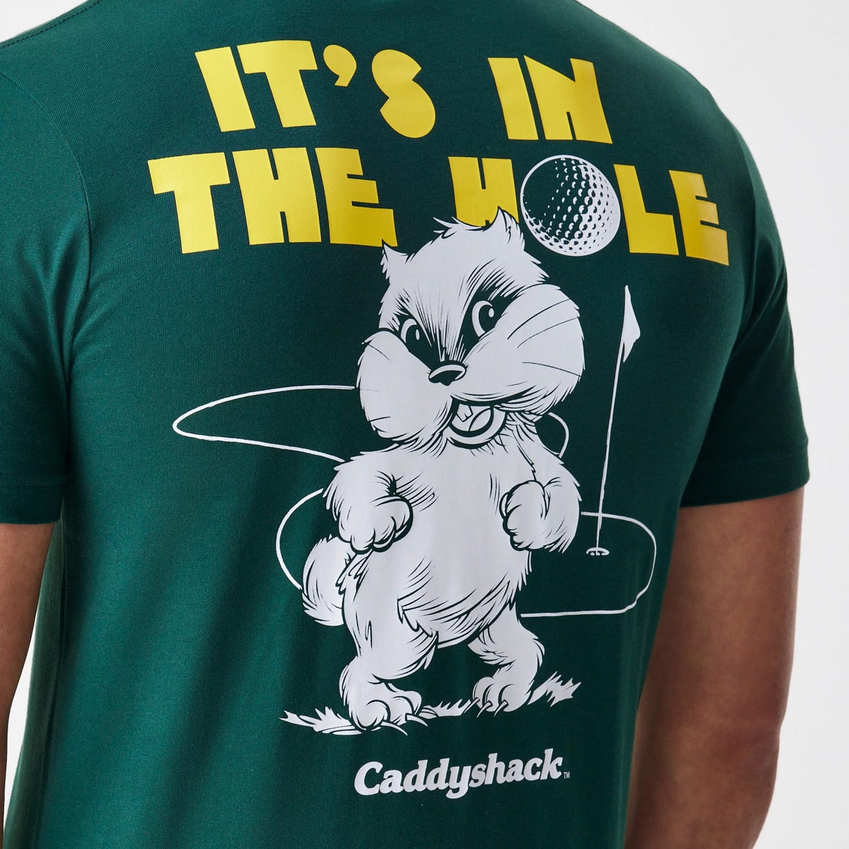 Caddyshack It's In The Hole Dark Green T-Shirt-zelvios