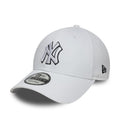 New York Yankees MLB Outline White 9FORTY Adjustable Cap-zelvios