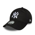 New York Yankees Womens MLB League Essential Black 9TWENTY Adjustable Cap-zelvios