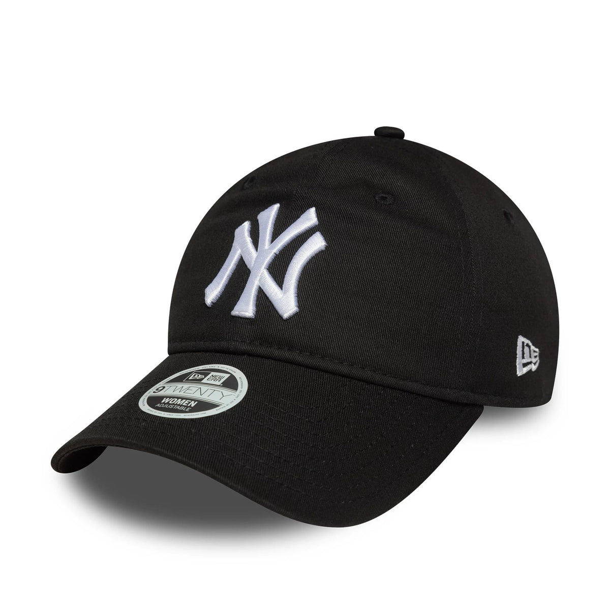 New York Yankees Womens MLB League Essential Black 9TWENTY Adjustable Cap-zelvios