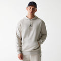 New York Yankees MLB League Essential Midi French Terry Cream Oversized Pullover Hoodie-zelvios