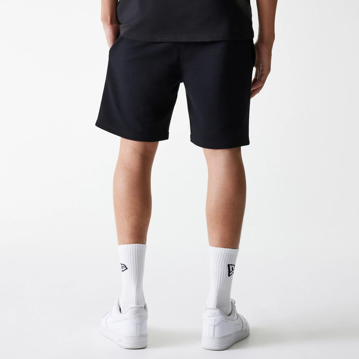 New York Yankees MLB League Essential French Terry Black Shorts-zelvios