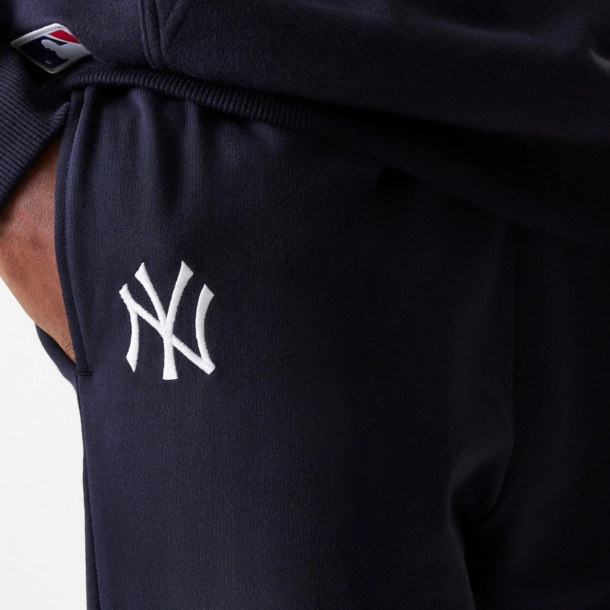 New York Yankees MLB League Essential Midi French Terry Navy Joggers-zelvios