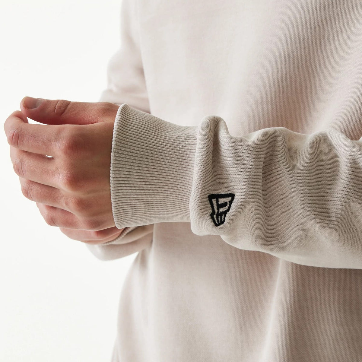 New York Yankees MLB League Essential Midi Cream Oversized Crew Neck Sweater-zelvios