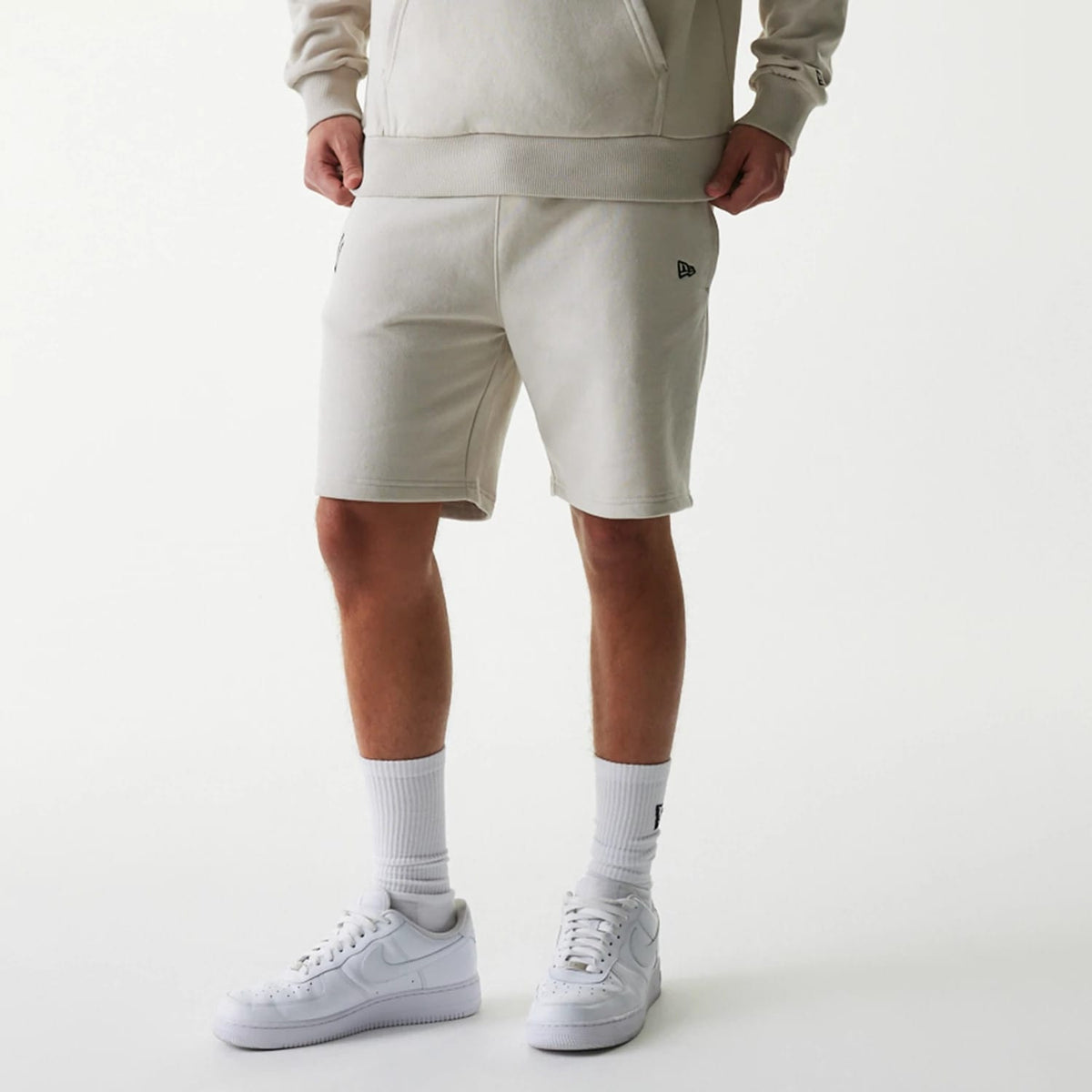 New York Yankees MLB League Essential Midi Cream Shorts-zelvios