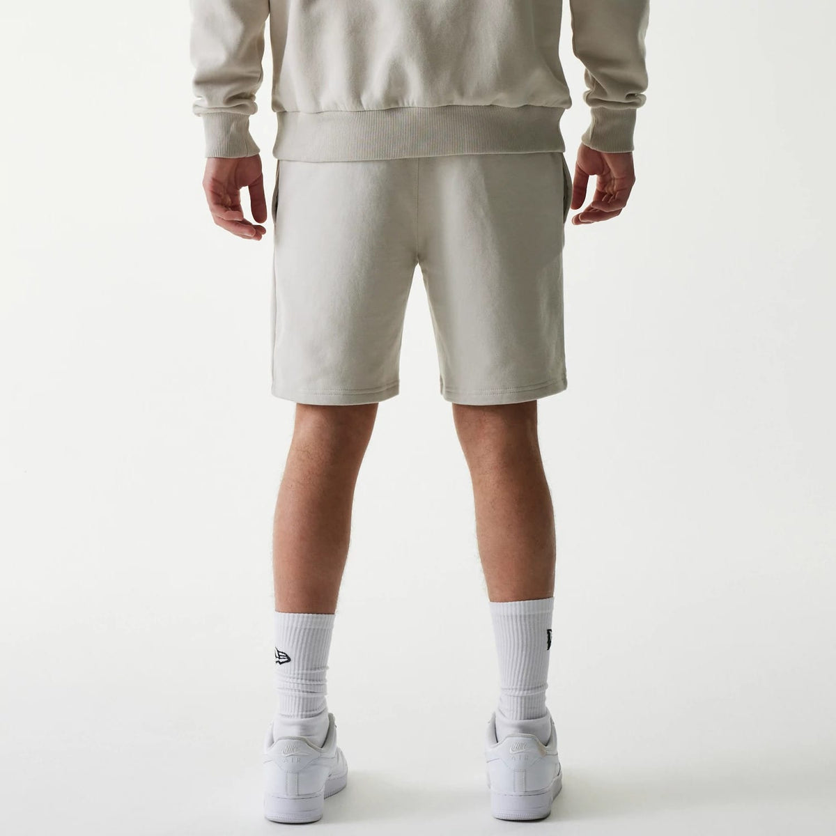 New York Yankees MLB League Essential Midi Cream Shorts-zelvios
