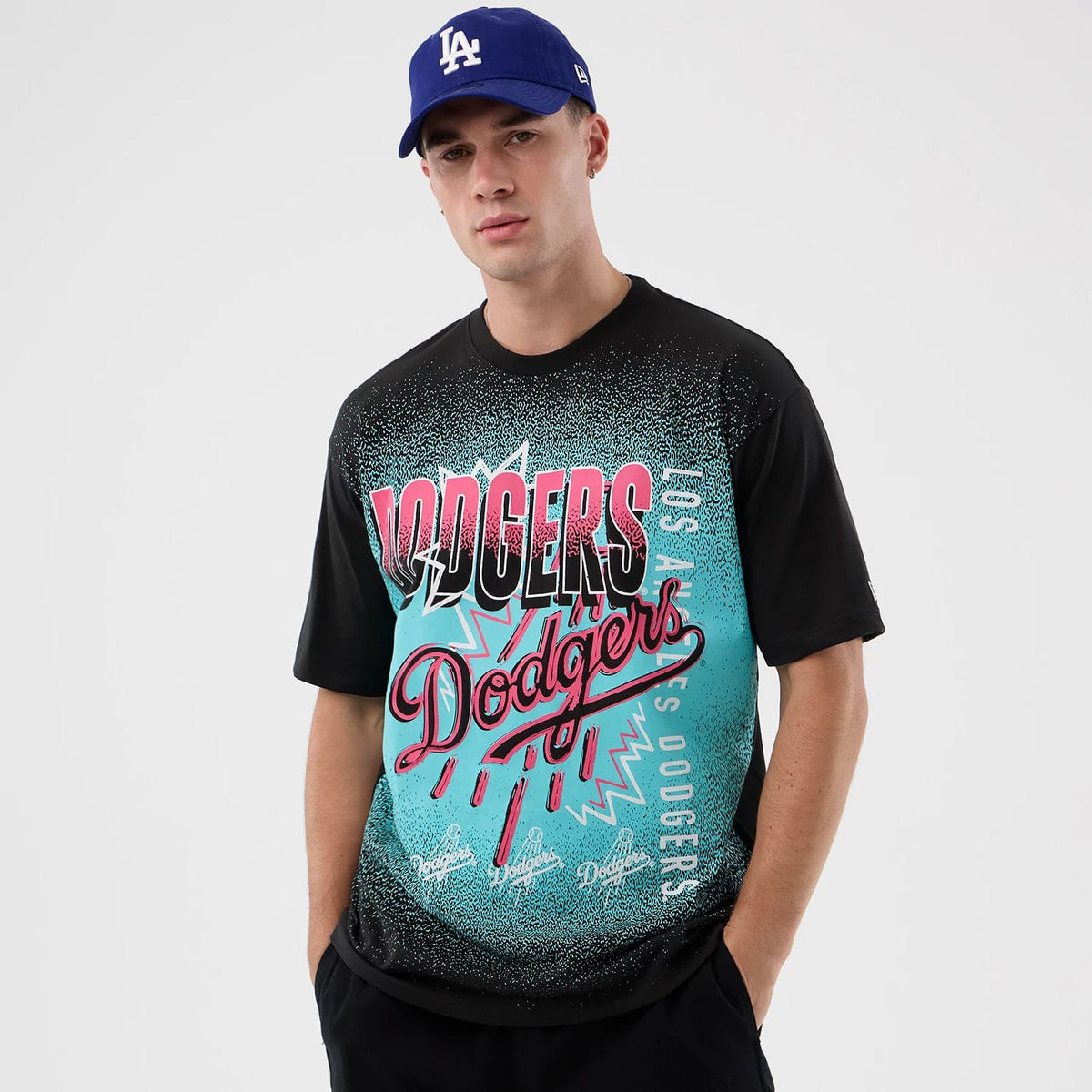 LA Dodgers MLB Life Graphic Black T-Shirt-zelvios