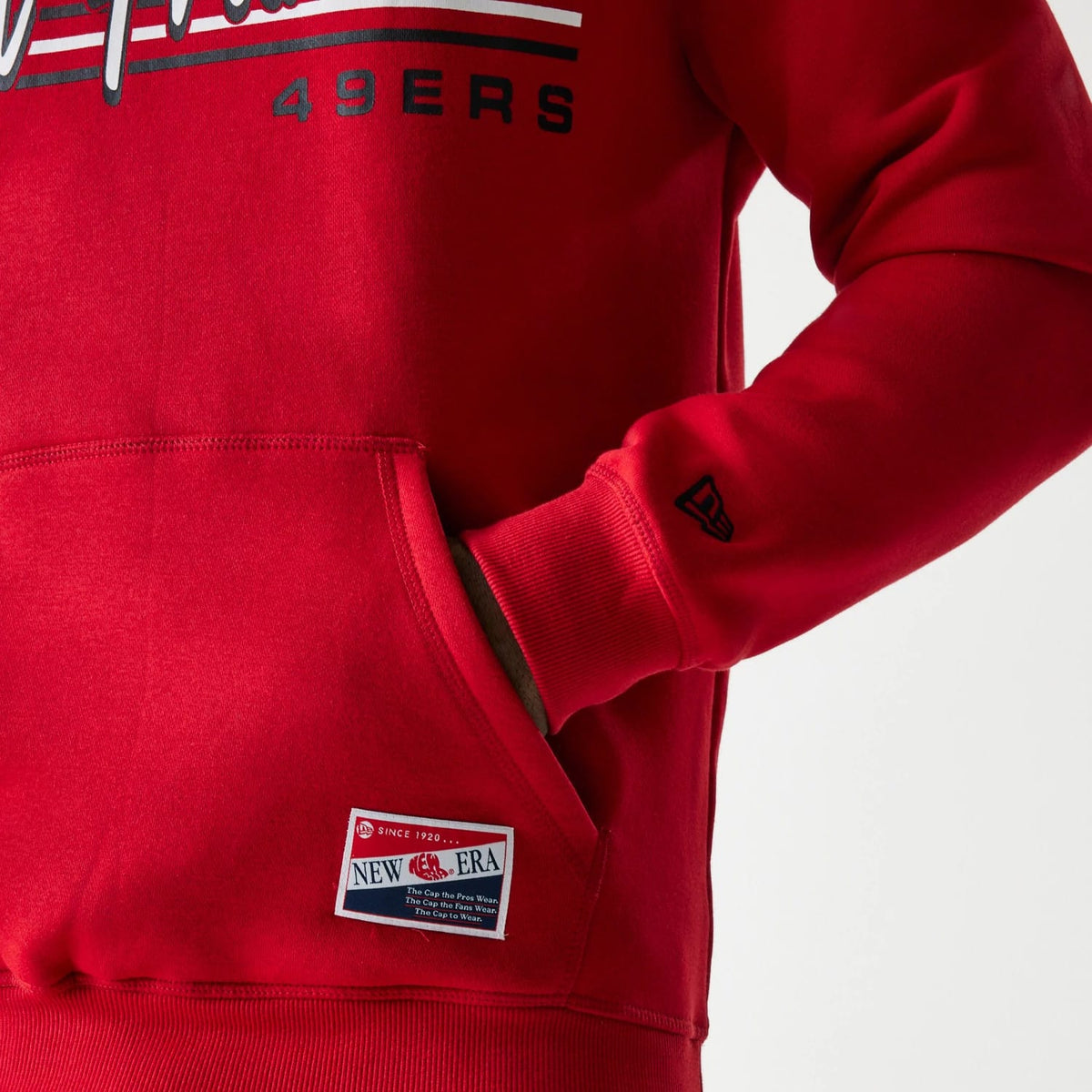San Francisco 49ers NFL Throwback Red Pullover Hoodie-zelvios