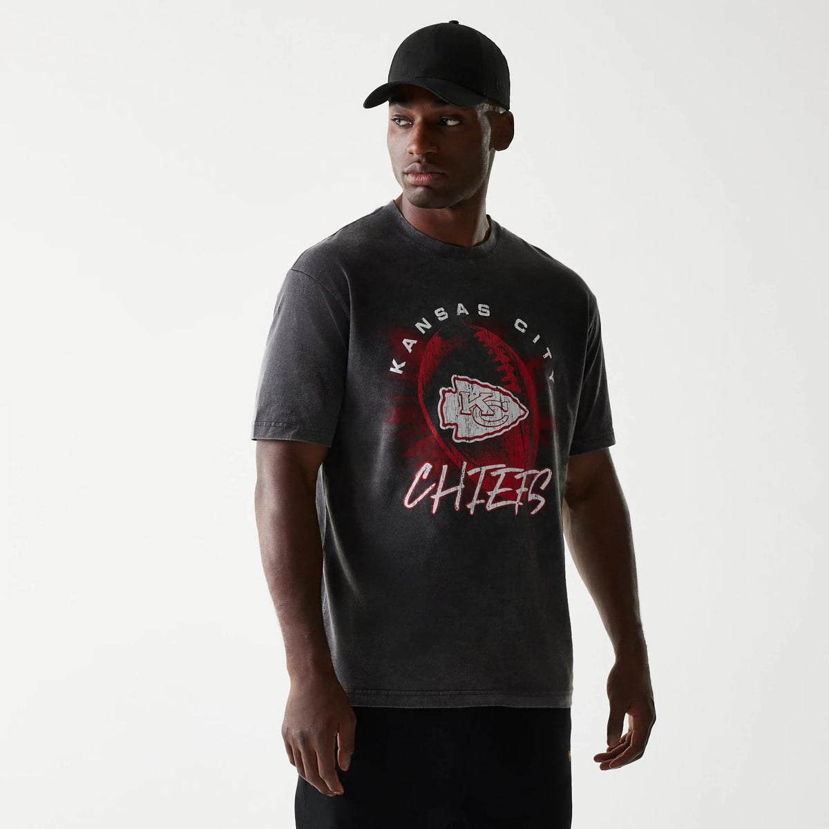 Kansas City Chiefs NFL Sport Night Black T-Shirt-zelvios