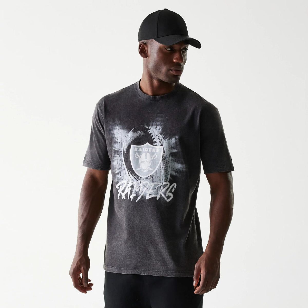 Las Vegas Raiders NFL Sport Night Black T-Shirt-zelvios