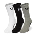 New Era Flag Multi Monochrome 3 Pack Crew Socks-zelvios
