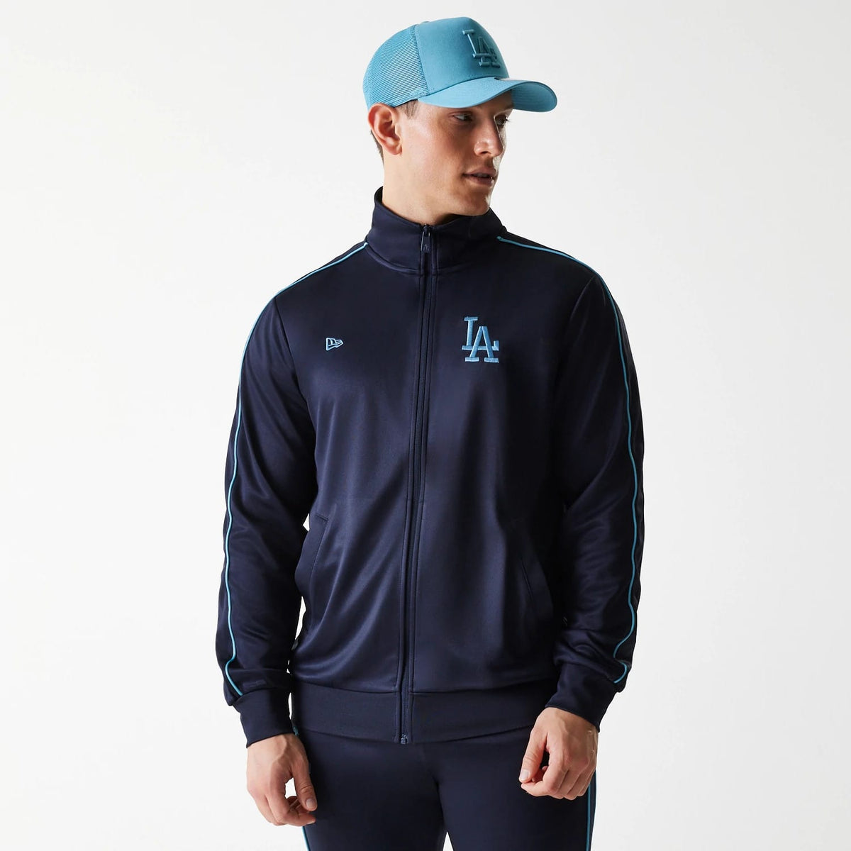 LA Dodgers MLB Navy Track Top-zelvios
