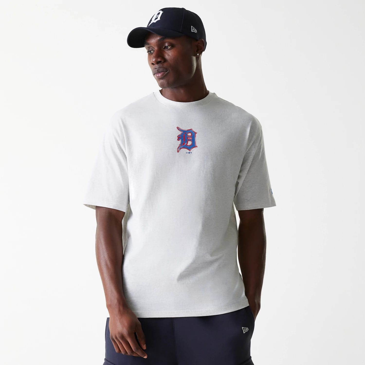 Detroit Tigers MLB World Series Pastel Grey Oversized T-Shirt-kentox