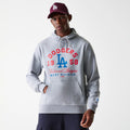 LA Dodgers MLB Wordmark Grey Pullover Hoodie-zelvios