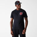 Chicago Bulls NBA Photographic Print Black T-Shirt-zelvios